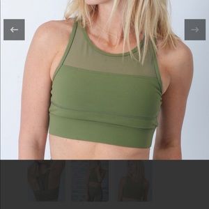 Zyia all star bra size large (olive)